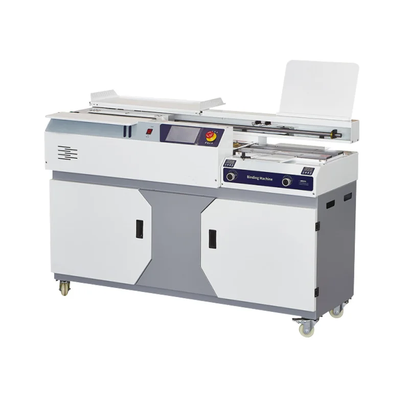 High Speed Automatic Book Binding Machine Perfect Glue Binding Machine With Cover Feeder