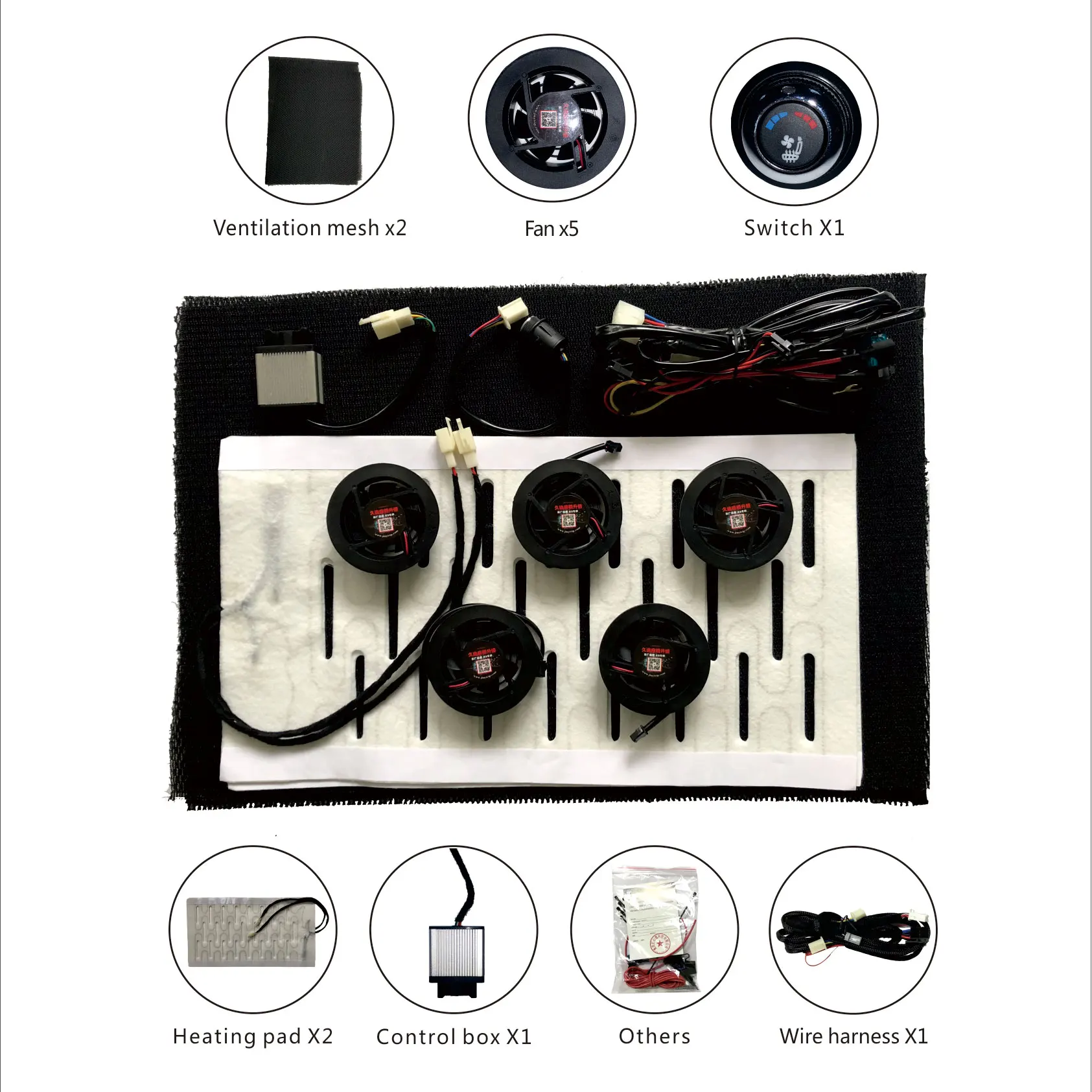 Car Cooler Fan Ventilated Seats
