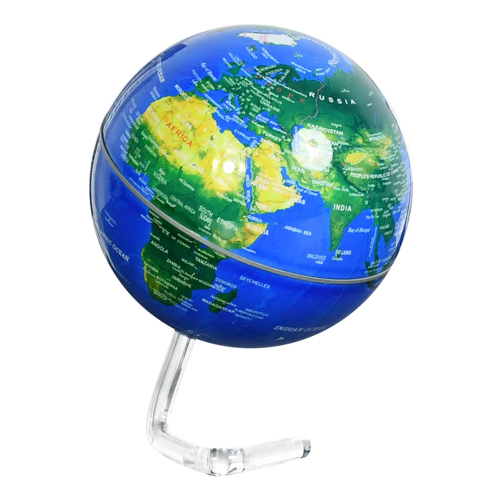 106mm Plastic world self rotating turning globe for for desk decor kids education