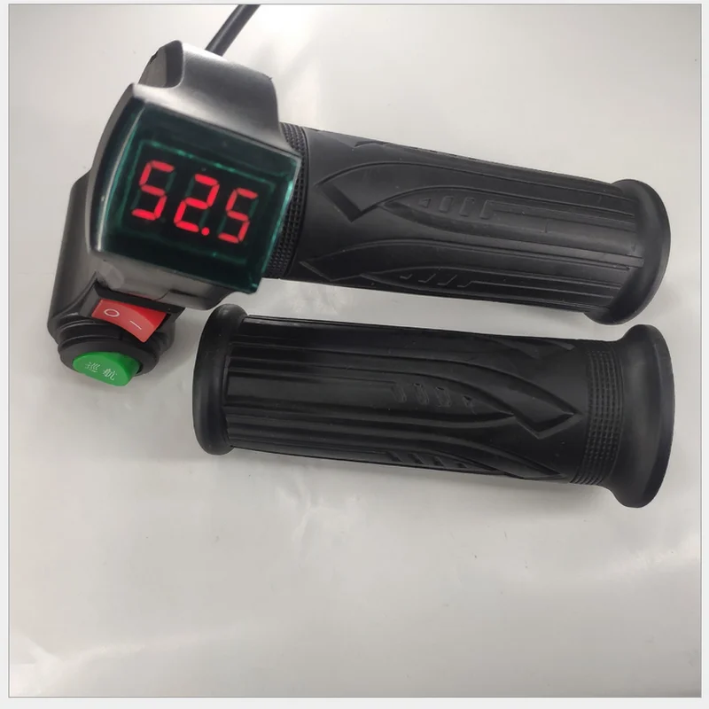 TWIST THROTTLE+REVERSE/ON-OFF +CRUISE SWITCH+VOLTMETER FOR ELECTRIC BIKE SCOOTER TRICYCLE CONVERSION ACCELERATING GRIPS