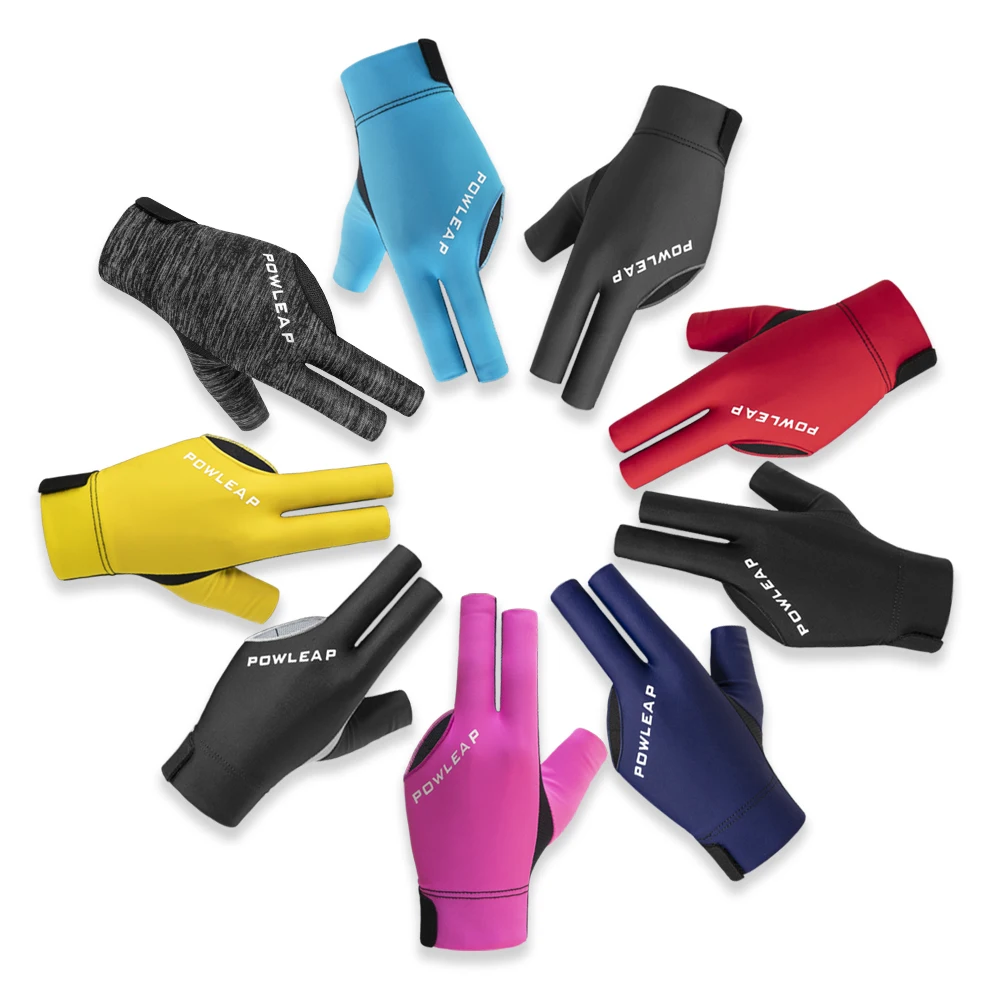 2024 New Fashion Custom Billiards Shooters Gloves Breathable  Antiskid Soft Portable Snooker Pool Gloves