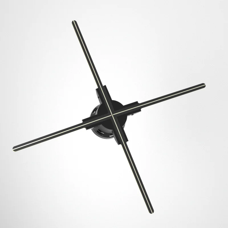 Holograma Cloud Mall Olograma High Resolution 75cm Cloud Control Splicing Wifi Holographic Display Led Holograma 3D Hologram Fan