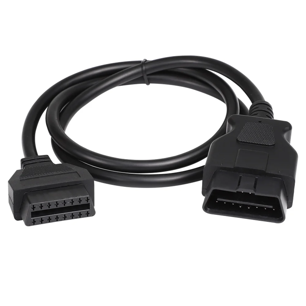 Custom 16 pin male female j1962 car obd ll 2 obd2 ii obdii connector extension