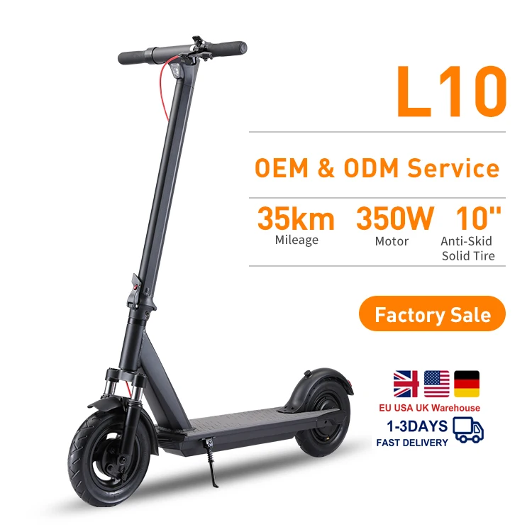 Hot sales DUOTTS L10 Europe Eu Warehouse motor adults e electric scooter off road fast folding mobility kick e-scooter for abult