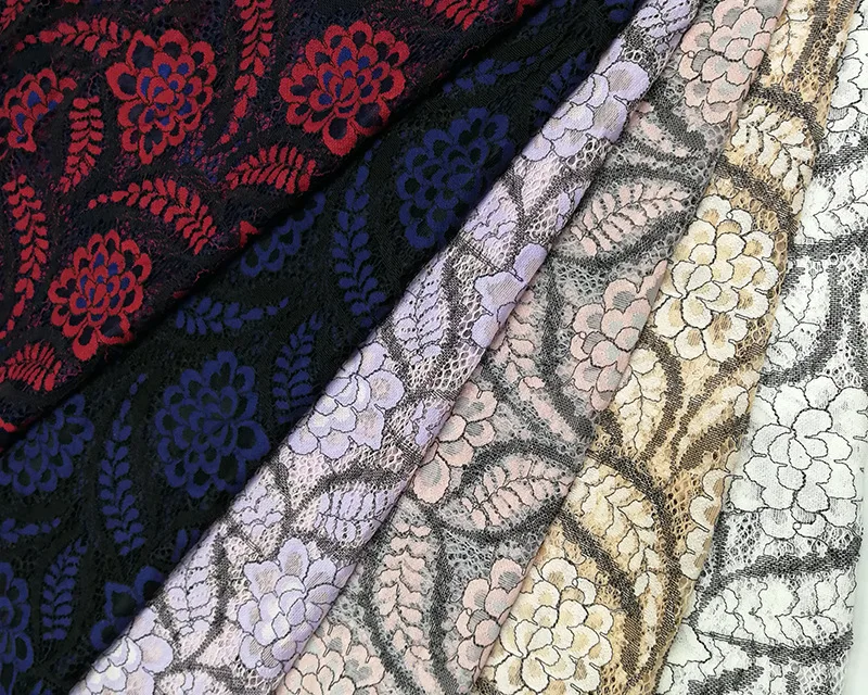2022  fancy design nylon spandex swiss voile lace in switzerland