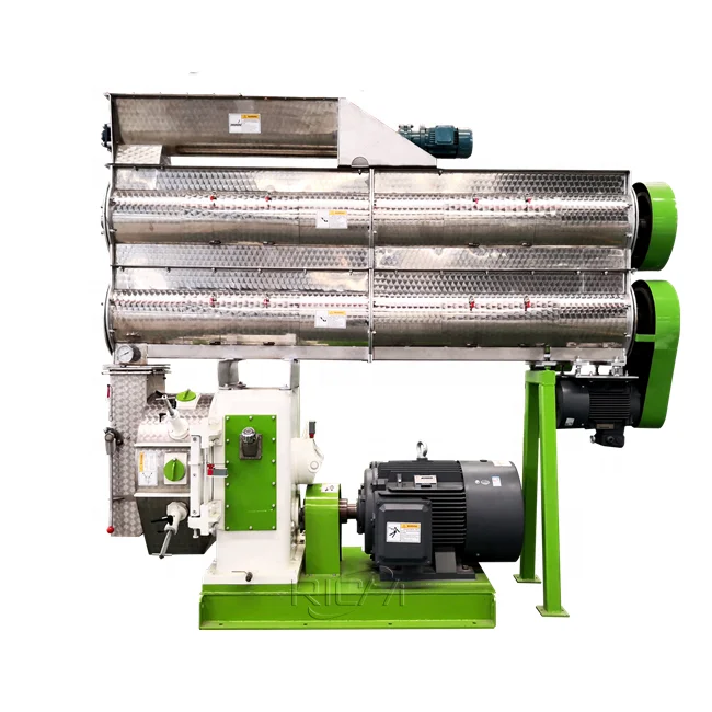 10T/H Low Price Automatic Goat Layer Broiler Pig Cattle Chicken Animal Poultry Feed Machine To Make Feed Pellet