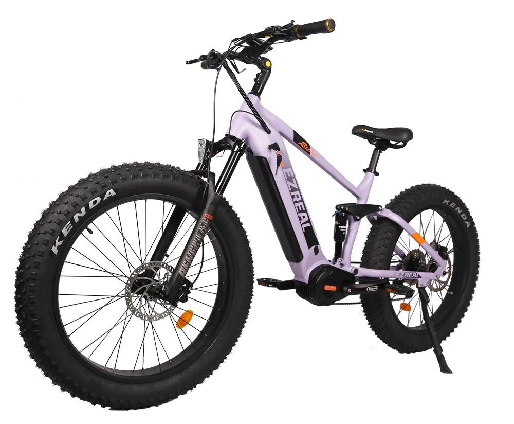 Ereal MT16 Fat tires mountain e-bike Customized Logo & color eco bikes Hot selling 48V Tektro E350 Bafang 1000W BAFANG mid motor