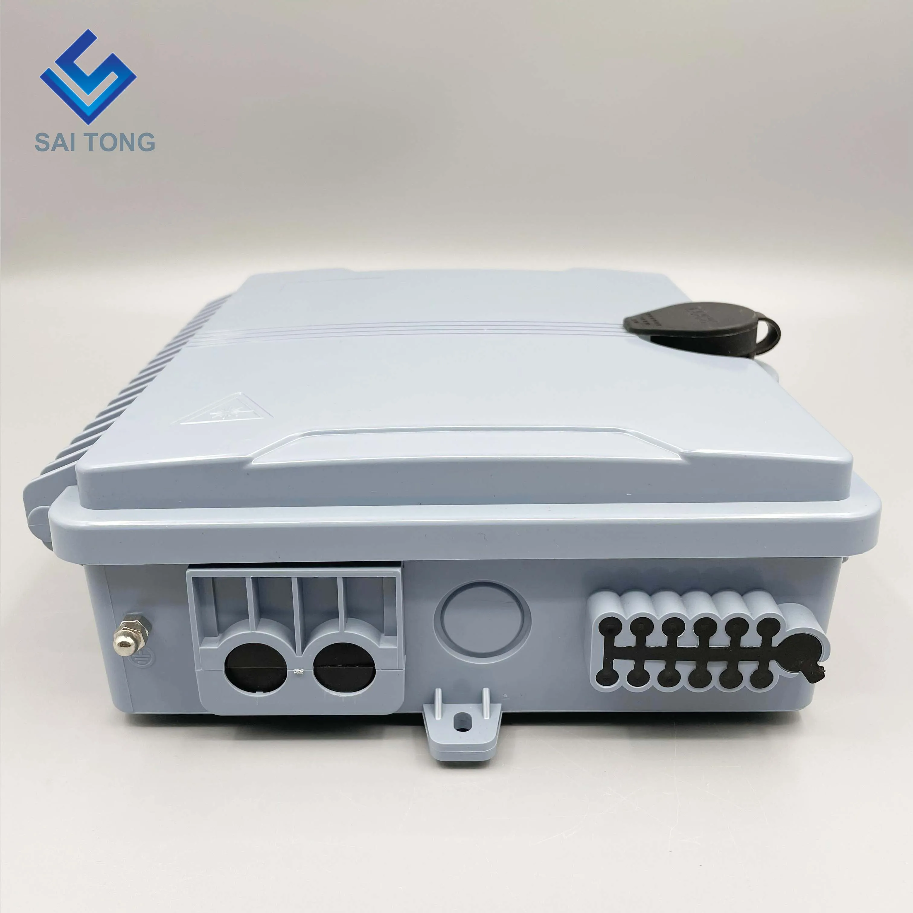 FTTH Outdoor 12 Core/port IP65 Fiber optic Connector Box Waterproof Cable Gland Gpon Onu Fiber Optic Splice Box Plastic BOX NAP