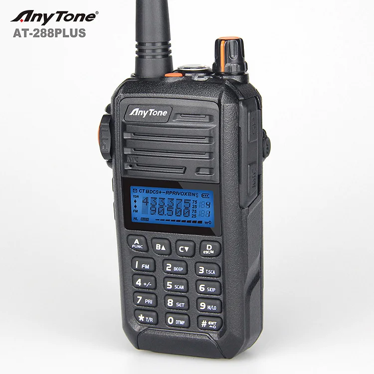 Рация дальнего действия Anytone AT-288 Plus УВЧ 400-520 МГц 2 канала 7 Вт/2 Вт/0 5 Вт