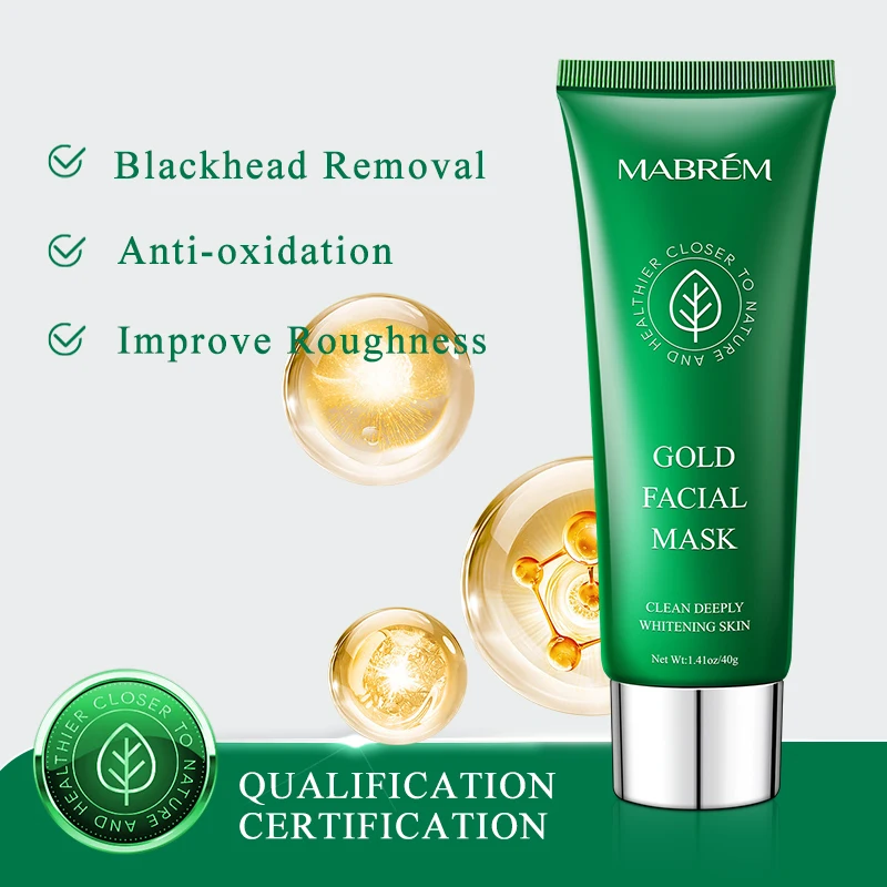 Gold Blackhead cream Remove Stains Shrink Pore Improve Rough Skin Acne Depth Replenishment Moisturizing Oil-control 40g