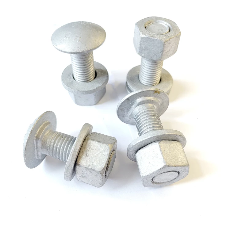 Galvanized M16*40/45/50/60/160/180 Highway Guardrail Splice Bolts and Nuts Cheap for Sale