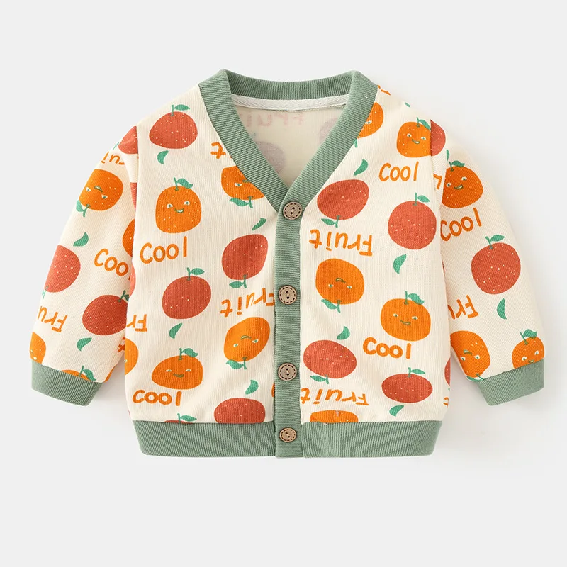 Hao Baby Clothing Casual 0-3 Year Old Coat Autumn Baby Knit Sweater Boys and Girls Baby Sweaters