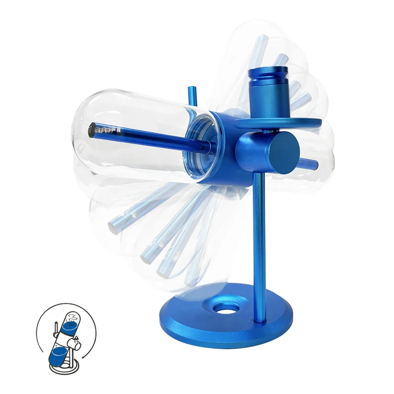 Новая стеклянная шаровая бутылка для ананаса, Гравитационный кальян для одной трубки, 360 Вращающийся гравитационный кальян для ананаса