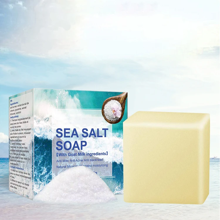 Custom Logo bath supplies Natural Sea Salt Soap Organic Whitening OEM
