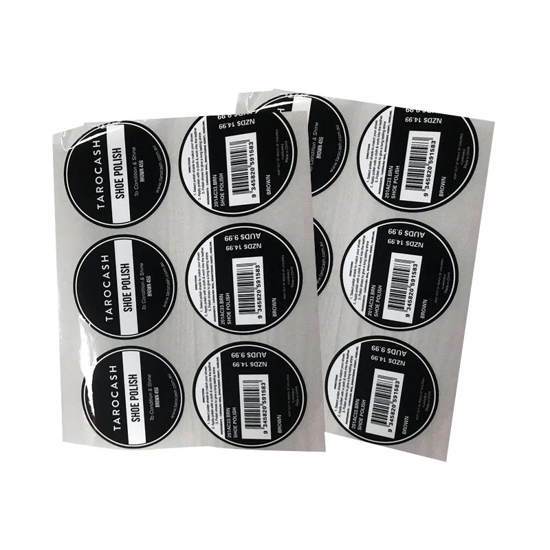 Custom Logo Printed Stickers Gold Stamping Round Seal Label Stickers for Packaging