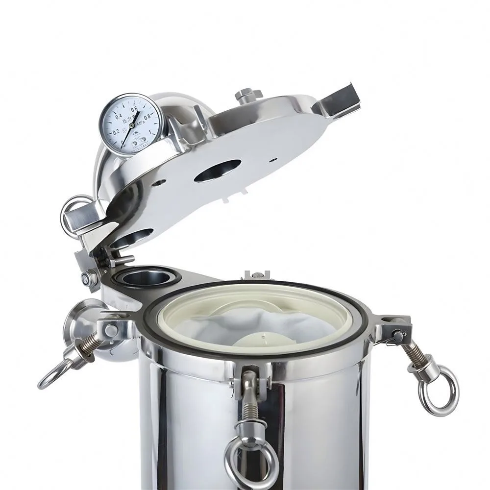 Wine Liquid Juice Oil Filtration Equipment Stainless Steel Industrial Filter Signal Bag Housing Filtering Machine Cartridge