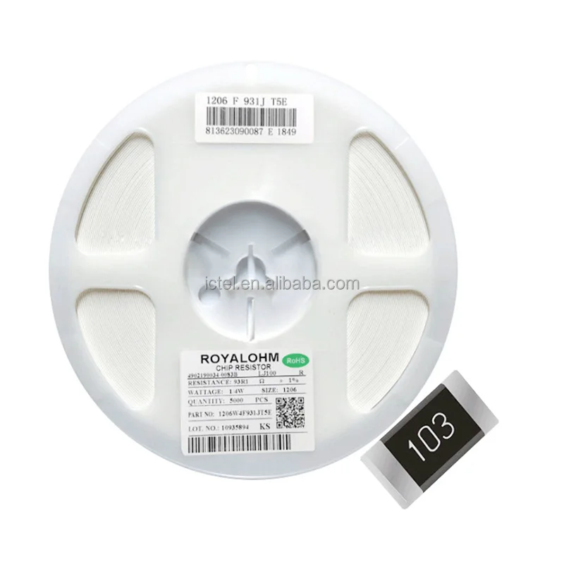 Factory wholesale smd resistor 0603 1/10w 5.6m ohm 5% 1%  Smd Resistor