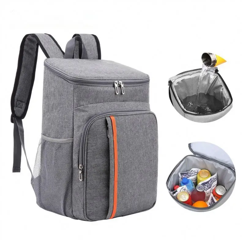 Reusable Custom Large Camping Hiking Picnic Food Delivery Coller Bags Insulated Leakproof School Backpack With Lunch Bag