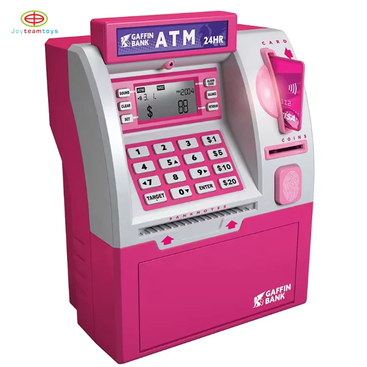New Toys Electric Fingerprint Recognition Money Box Cash Coin Bank ATM Piggy for Kids Gifts
