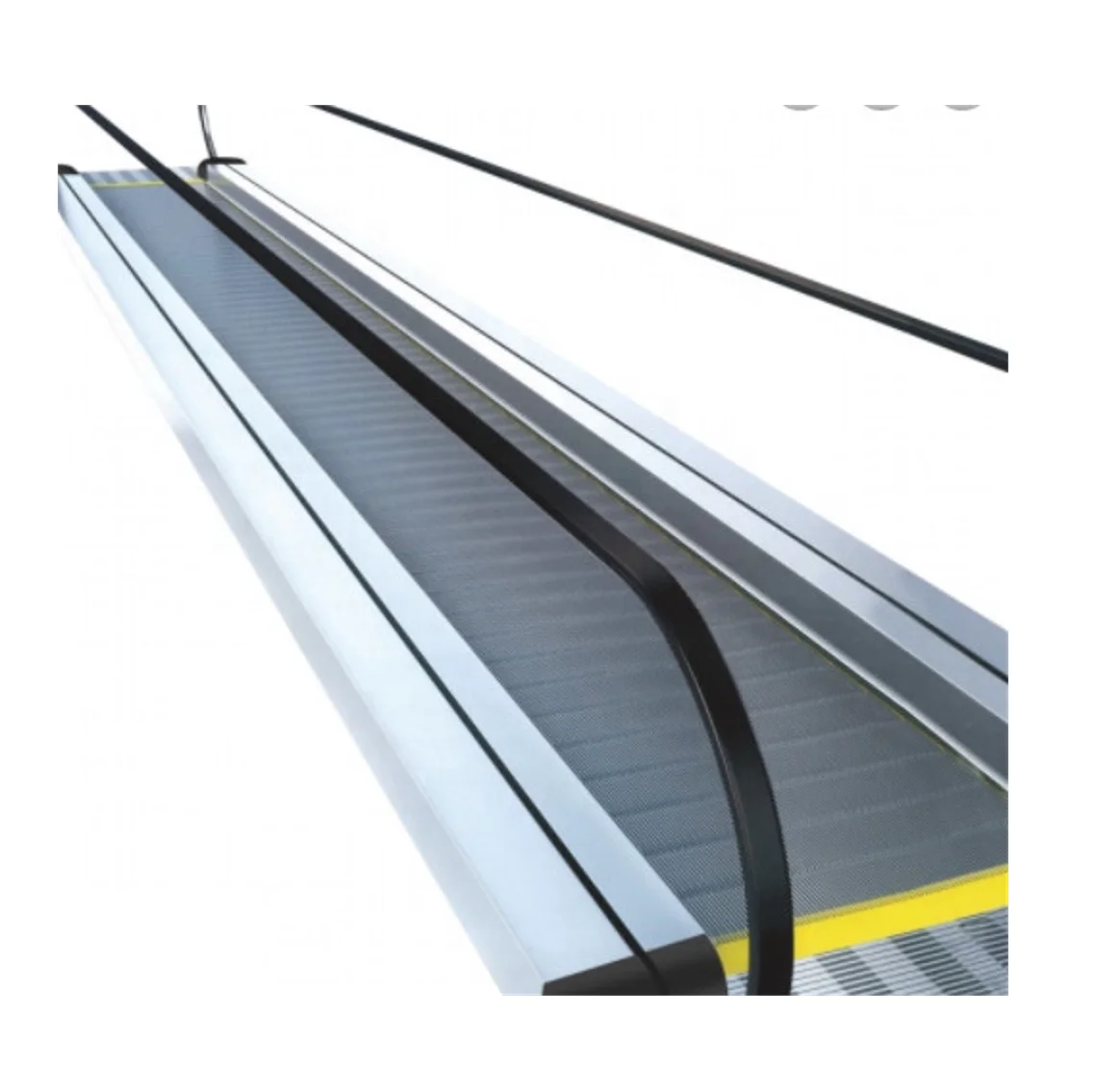 6 Degree Indoor Outdoor Moving Walkway 0.5m/s AC Drive Flat Escalator In Airport