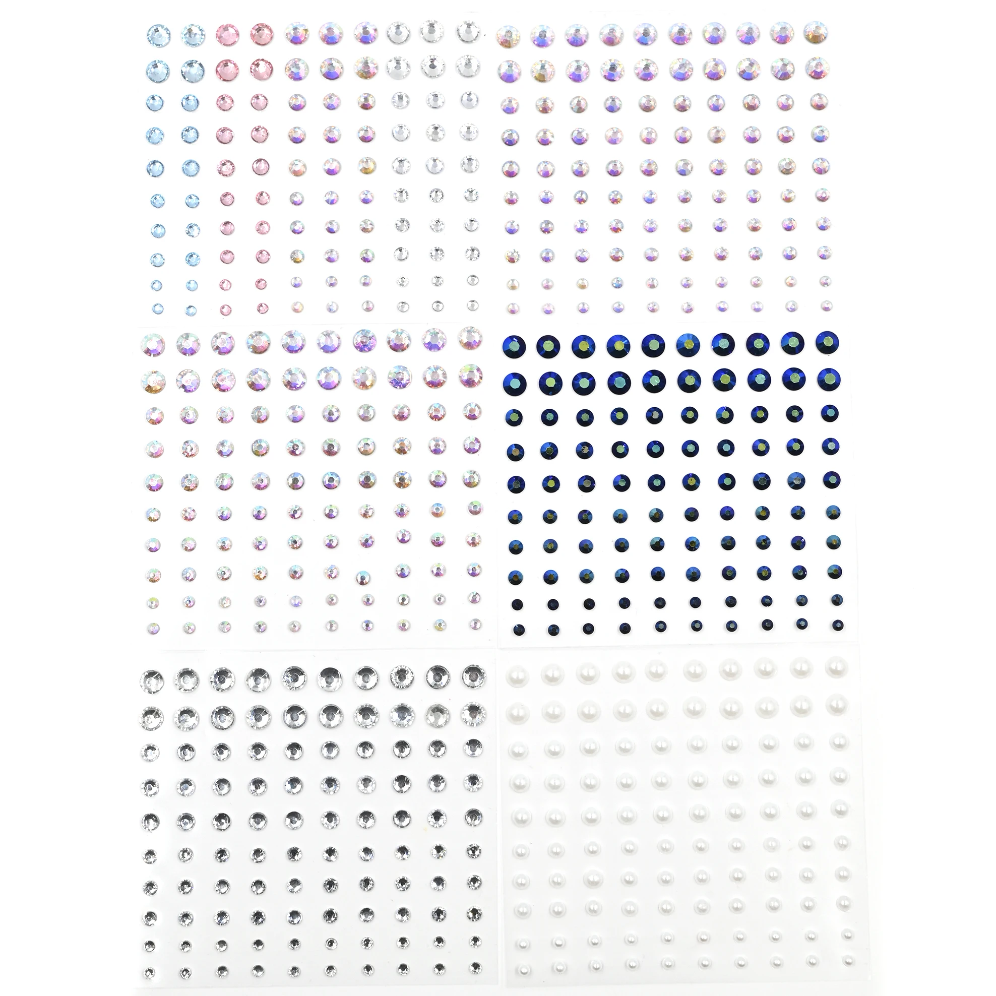 New Arrival Bling Crystal Glitter Eye Jewels Rhinestone Stickers Body Face Decoration Festival Rave Makeup Stickers for Women