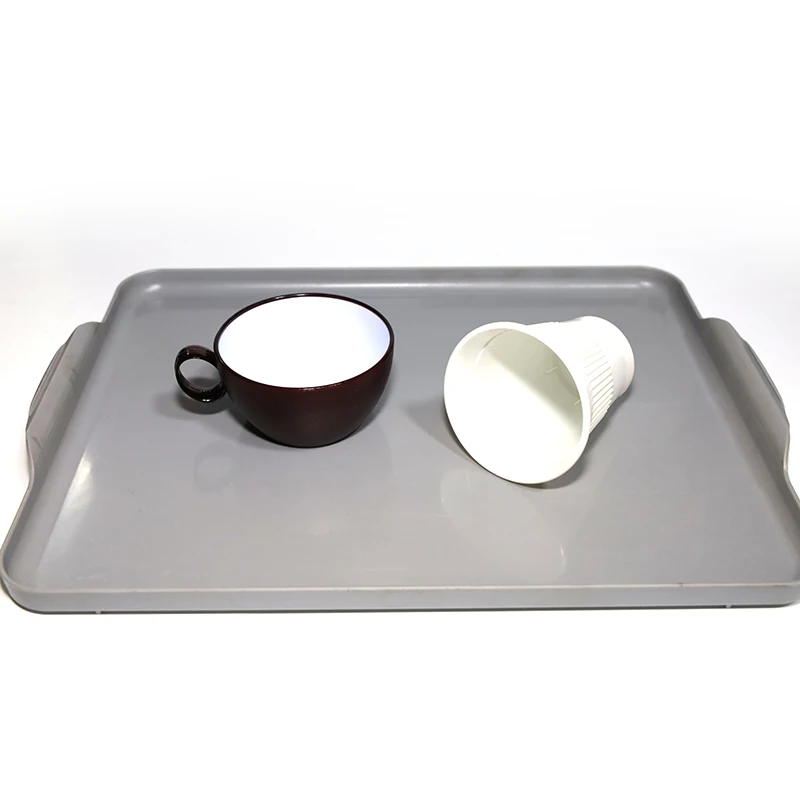 Custom Half-Size ABS Atlas Inflight Tray Rectangular Plastic Serving Dish for Home or Food Premium Plate for Home Use