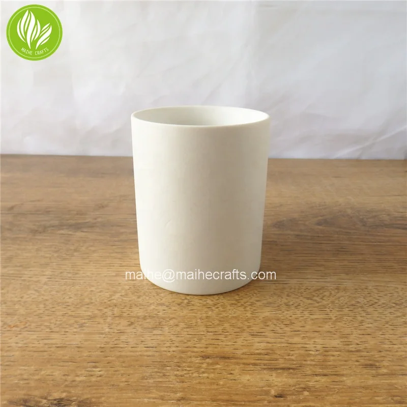 For bee wax Round Ceramic Candle Jar / Vessel / Holder / Container