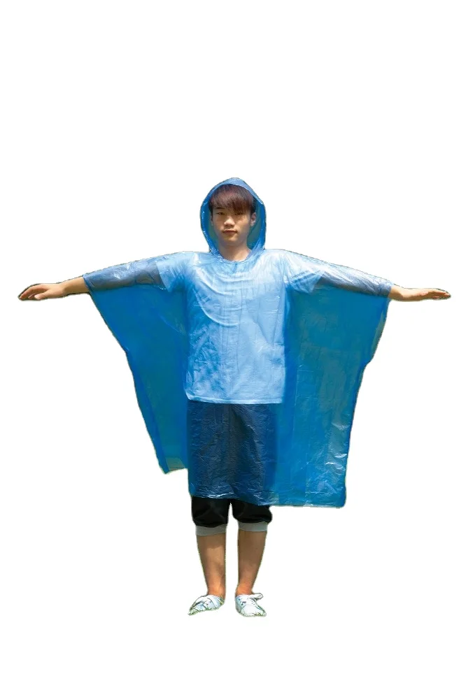 Customized Printing Logo Promotional Products Lightweight Wholesale Waterproof Adult Poncho For Outdoor