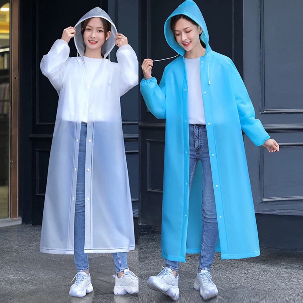 Manufacturers Raincoats EVA Long Waterproof Poncho Raincoat For Adults Men women raincoats Outdoor rain coat