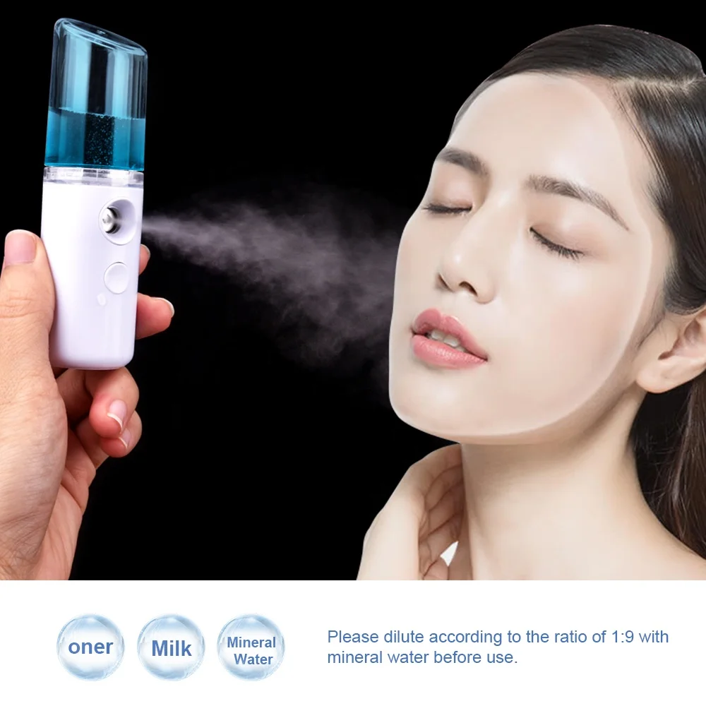 
Portable Mini Face Handy Sprayer Atomization Eyelash Extensions Cool Nano machine Facial Steamer <span style=