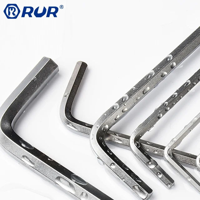Industrial Grade short arm Chrome vanadium steel Wrench hex key set for sale