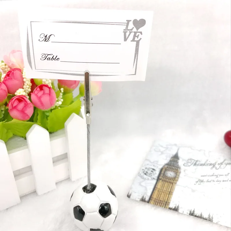 
Sport Party Accessories Football Place Card Holder Soccer Card Holders Unique Wedding Table Decoration Favors 