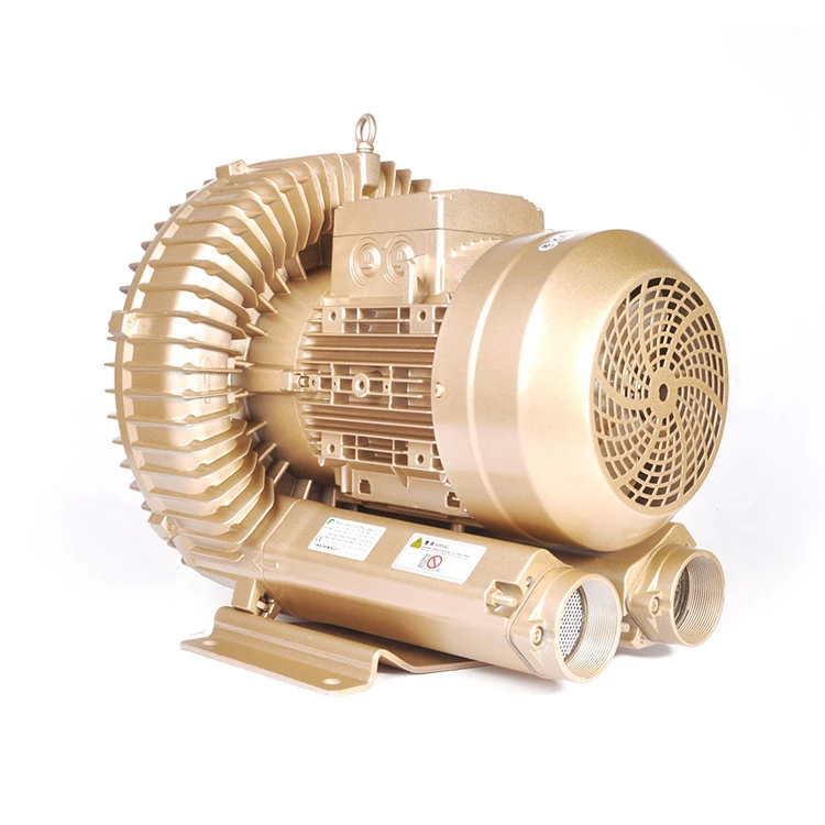 Регенеративная воздуходувка высокого давления 5,5 кВт 7,5 л.с., вакуумный воздушный насос с кольцом, 12CFM, воздуходувки с боковым каналом