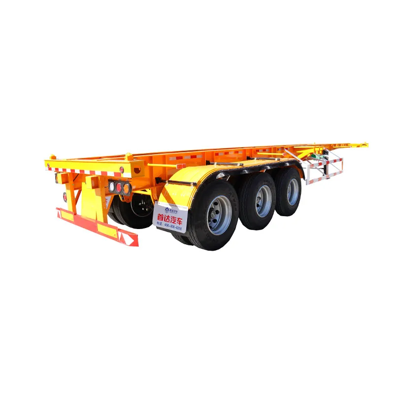truck trailer container  3 axle 40 ft container chassis skeletal trailer Customizable length