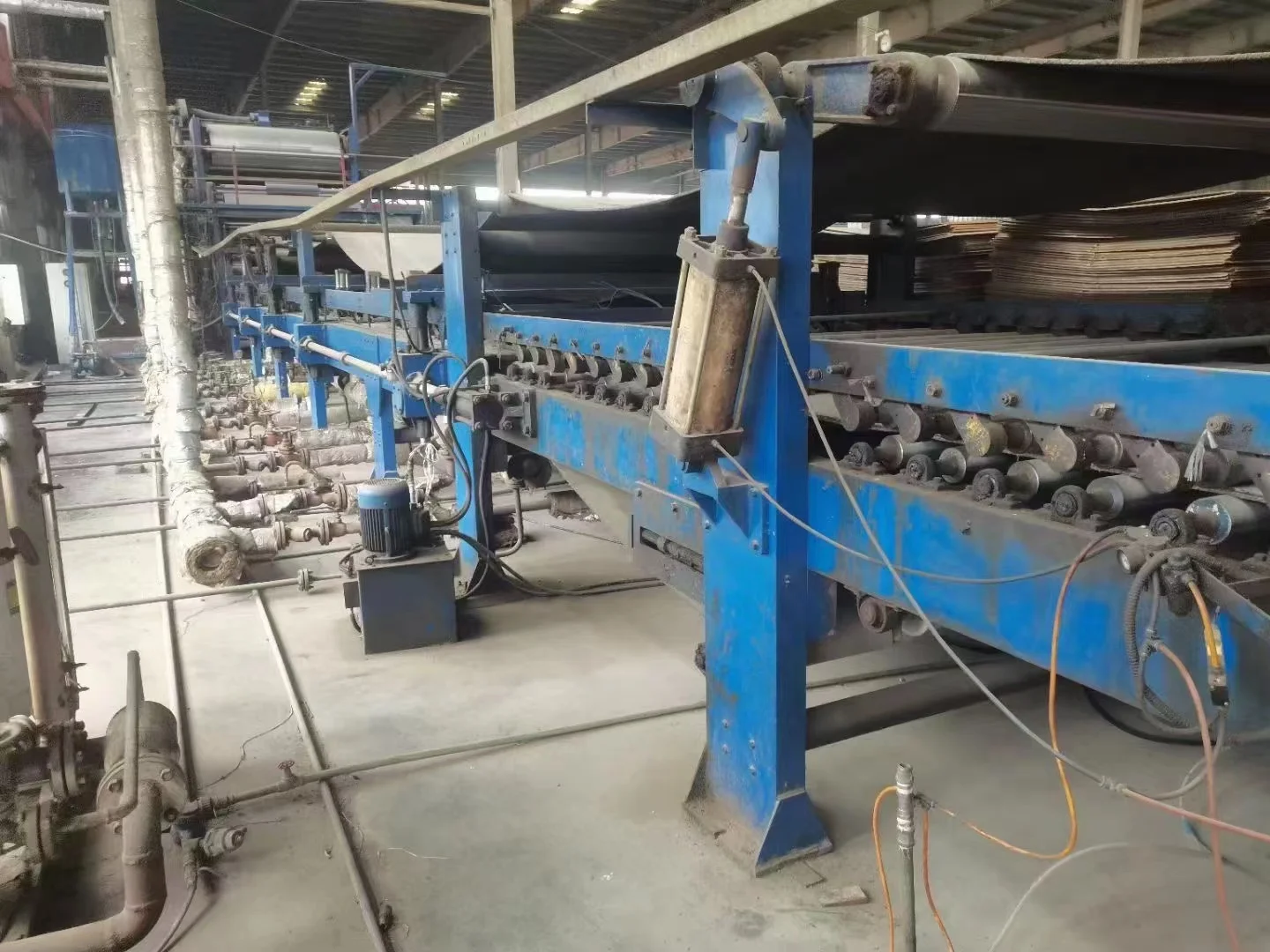 Used JS 5 ply corrugated paperboard production line second hand,single facer