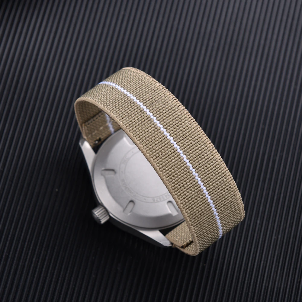 JUELONG 18/19/20/21/22mm Quick Release Nylon Watch Band Sport Loop Elastic Fabric Watch Strap XS/S/M/L