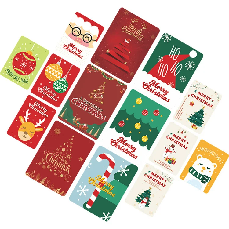 Cartoon flower bouquet greeting cards decorate small card Christmas cards