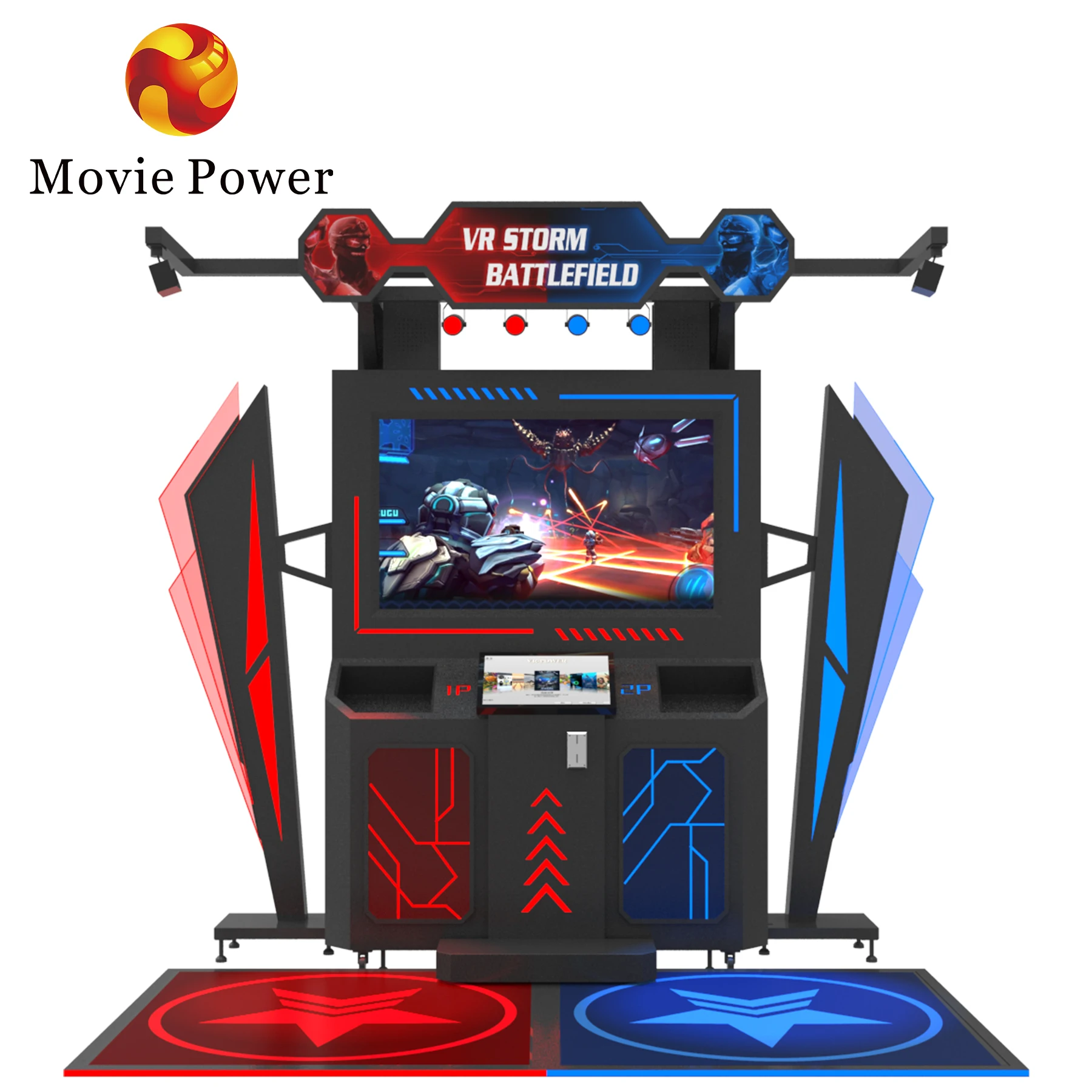 Indoor Playground Virtual Reality Shooter Game Amusement Park 9D Visual Reality Gun Game 2 Players VR Shooting Simulator