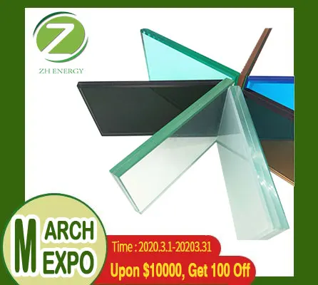 10mm Tinted Glass+ Clear PVB Film Laminated Glass