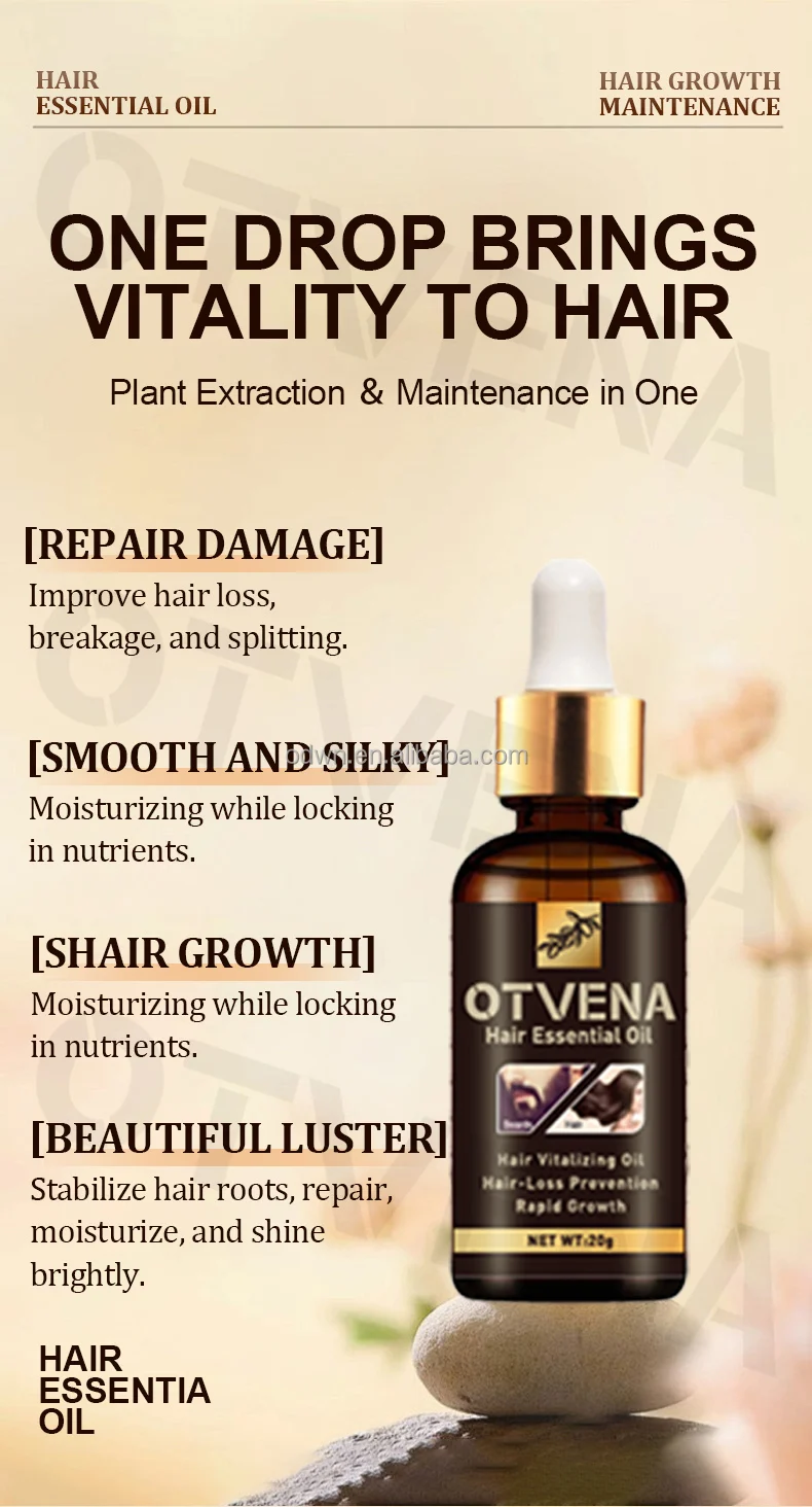 Contract Manufacturing Hair Care Organic Growth Hair Oil Anti Hair Loss Scalp Serum For Men Women