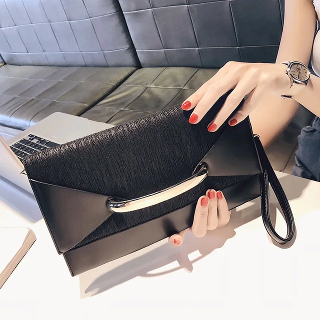New Design PU Leather Women Ladies Evening Shoulder Clutch Bag