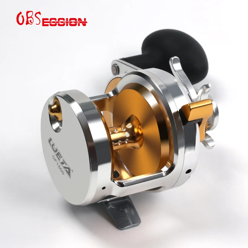 WSF06 Customize Full Metal Slow Jigging Reel Blue 13kg 1500 6.3:1 Speed Deep sea Boat Fishing Reel Metal Saltwater