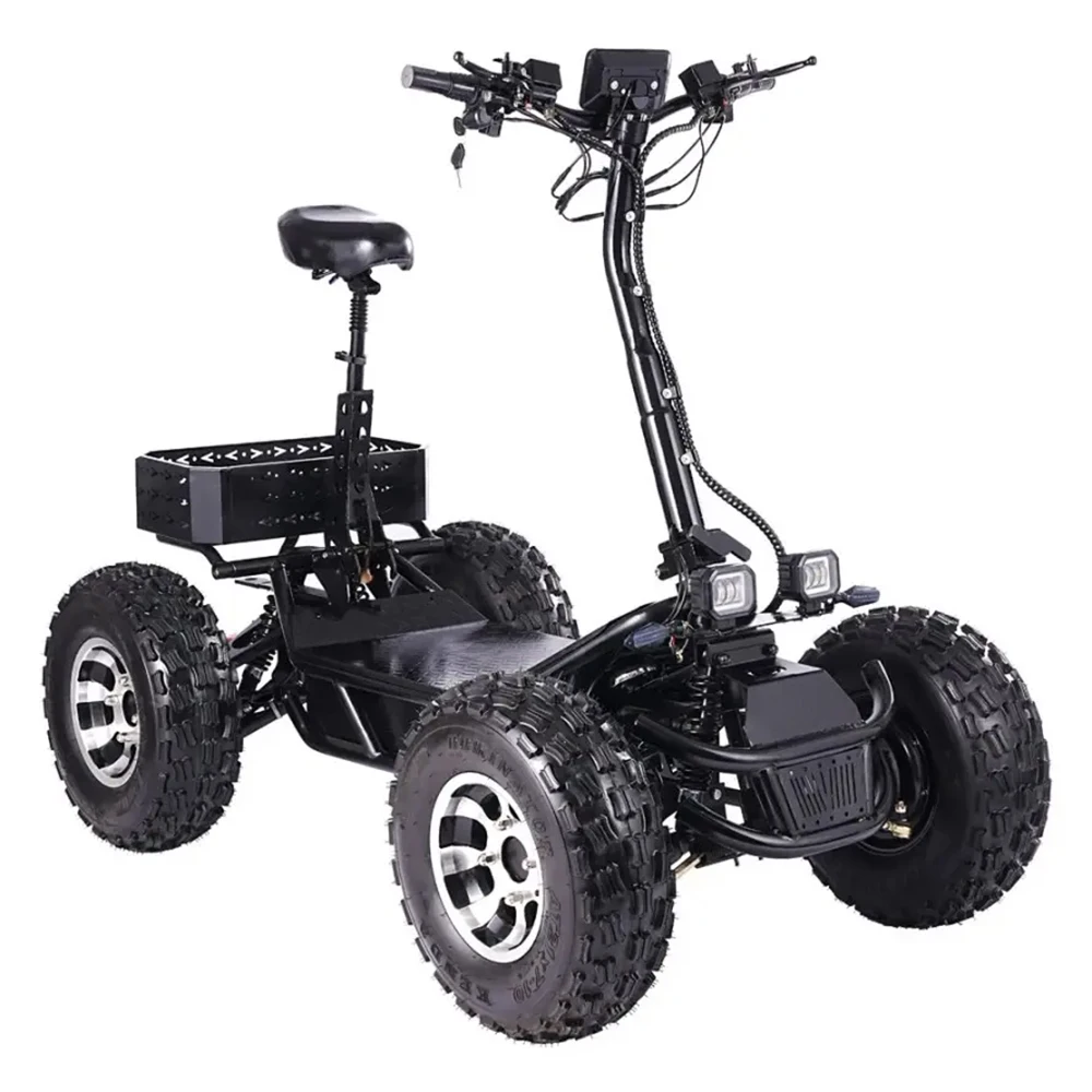 Long Range 50Ah 80Ah Four Wheeler Bikes Electric Off Road 21Inch 60V 8000W Speed 50Kh Atvs Electric Quad Bike Adult Atv Bike