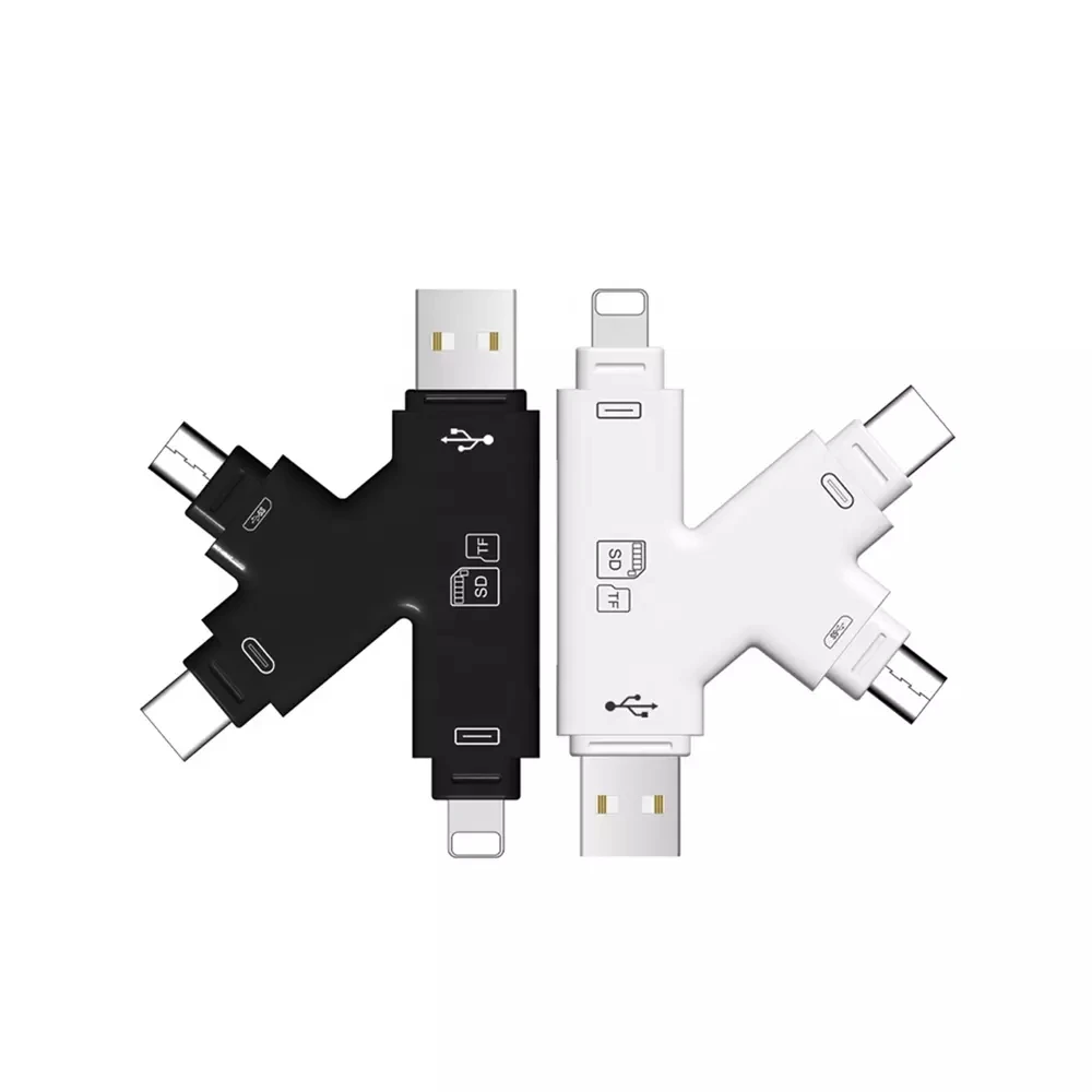 
4 in 1 OTG Flash Drive USB Micro SD&TF Card Reader Adapter for iPhone XS max/ XS /X/7 8 PLUS for iPad Touch MAC PC 