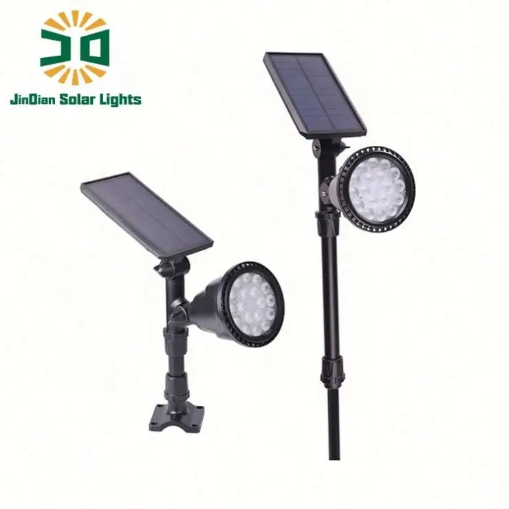 Jindian Modern Style IP65 Outdoor Courtyard solar garden spotlight