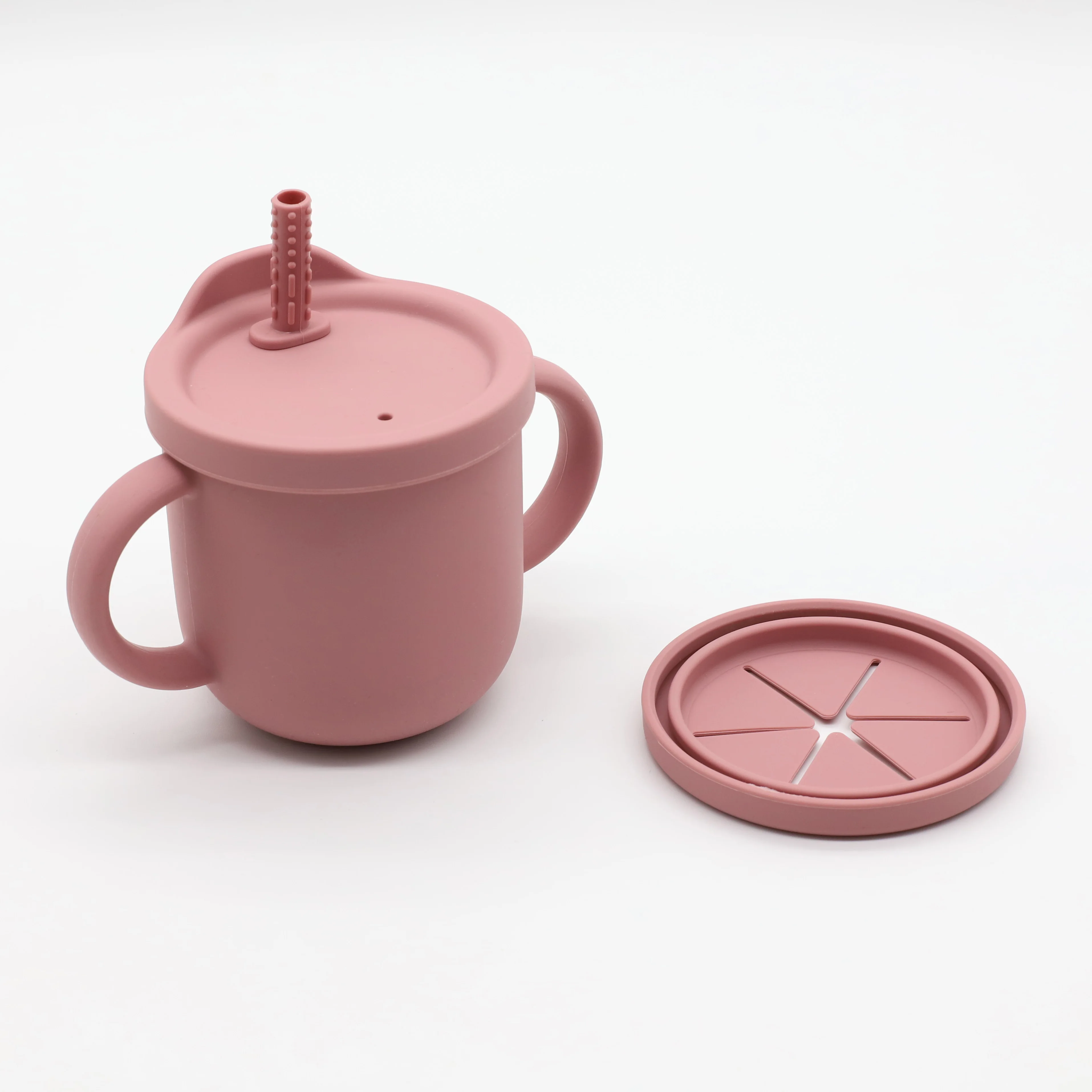 Соломенная чашка 2 в 1 sippy экологически чистая силиконовая детская для