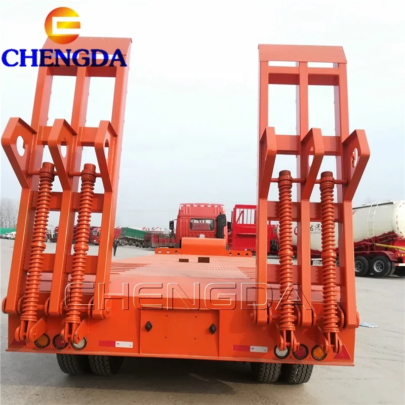40ft 3Axles Gooseneck Hydraulic Lowbed Trailer For Sale In Nigeria