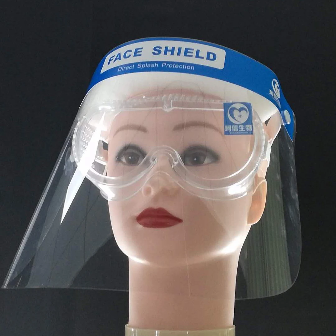 Китай Заводская поставка привлекательная цена безопасный медицинский полностью прозрачный защитный козырек для лица
