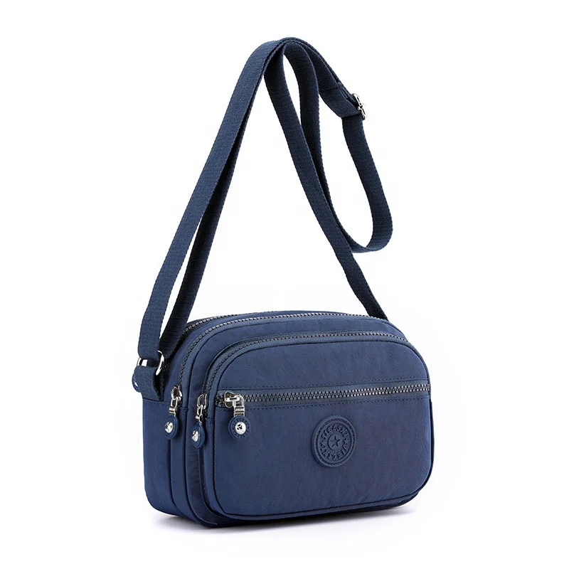 
New Style Waterproof Sling Bags Multifunctional Blue Women Crossbody Bags Fit Tablet PC Sling Bags for Women 