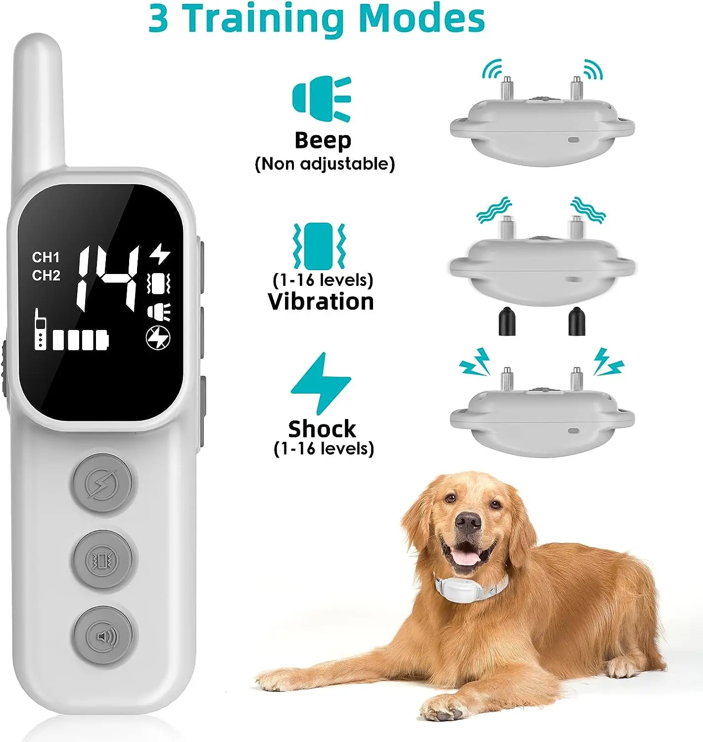 2024 New Dog GPS Wireless Fence Electric Fence System Rechargeable C91 Dog Fence Shock Collar Outdoor for Dogs With Screen